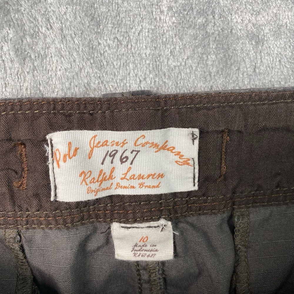 Vintage Polo Jeans Co Ralph Lauren Pants Womens Size 10 Camo Cargo Wide Leg Y2K - Picture 8 of 16